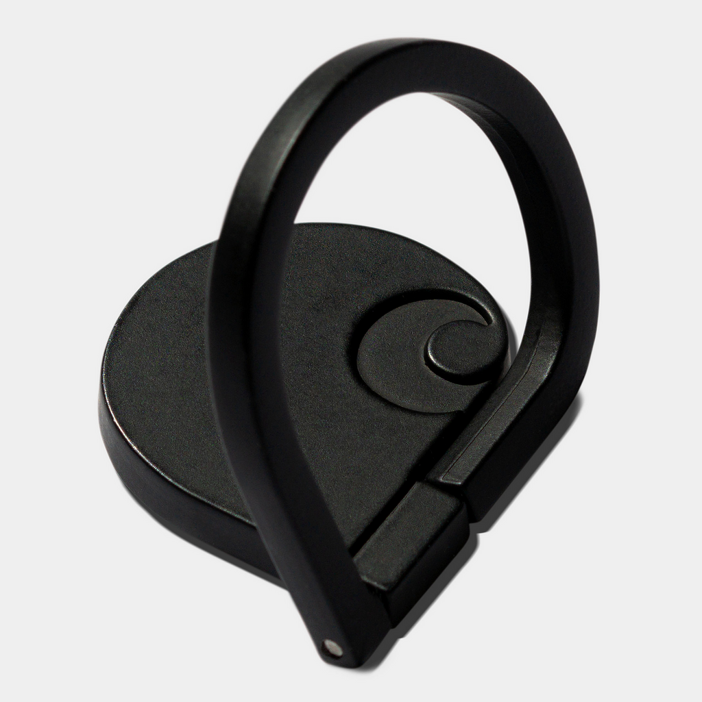 C LOGO PHONE RING BLACK