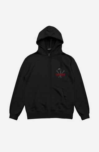 ZIP STAKE HOODIE BLACK