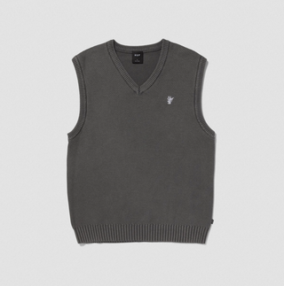 ANTON SWEATER VEST WASHED BLACK