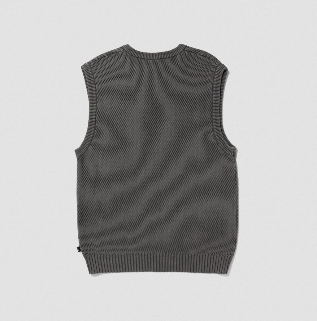 ANTON SWEATER VEST WASHED BLACK