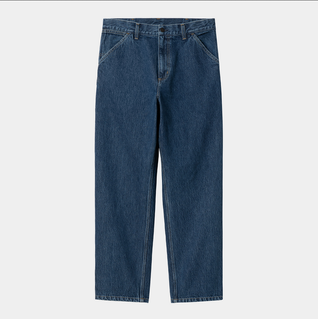 SINGLE KNEE PANT BLUE STONE WASHED
