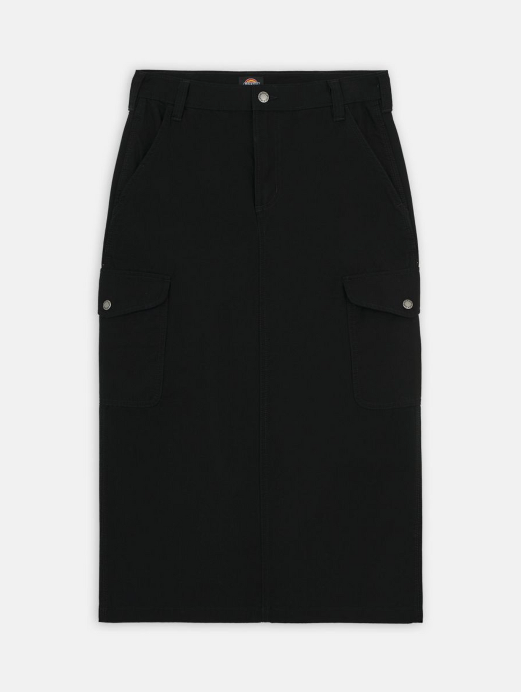 W' DUCK CANVAS CARGO SKIRT BLACK