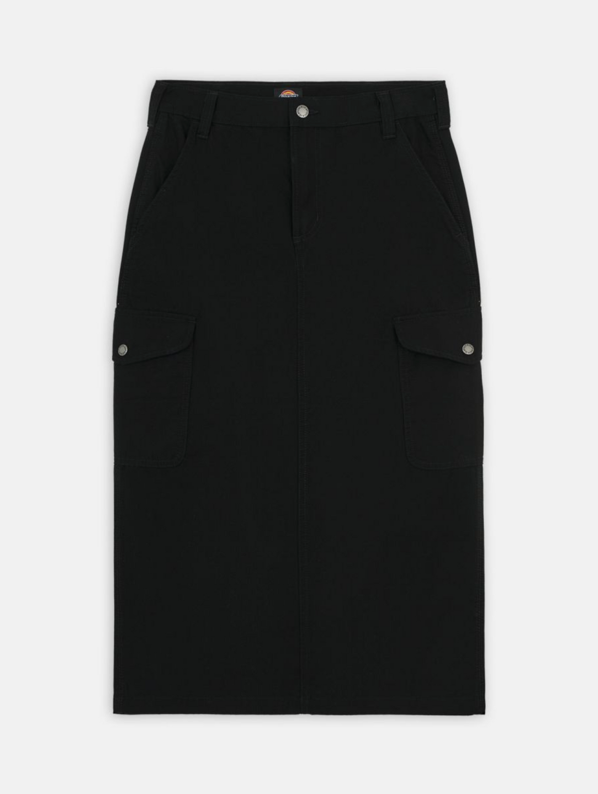 W' DUCK CANVAS CARGO SKIRT BLACK