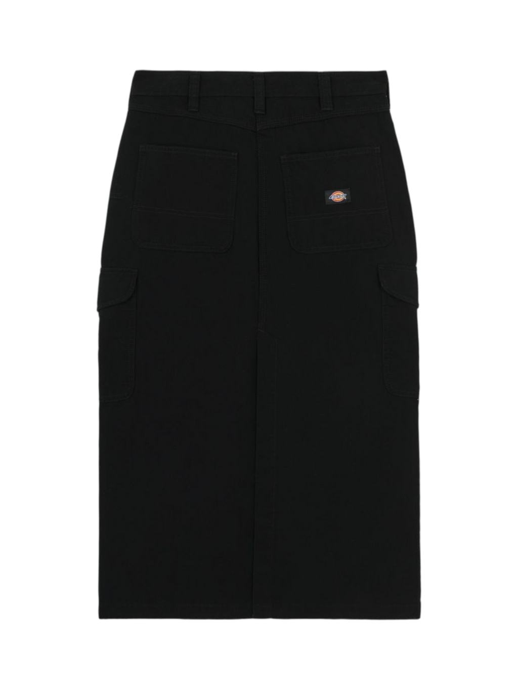 W' DUCK CANVAS CARGO SKIRT BLACK