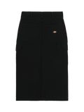 W' DUCK CANVAS CARGO SKIRT BLACK