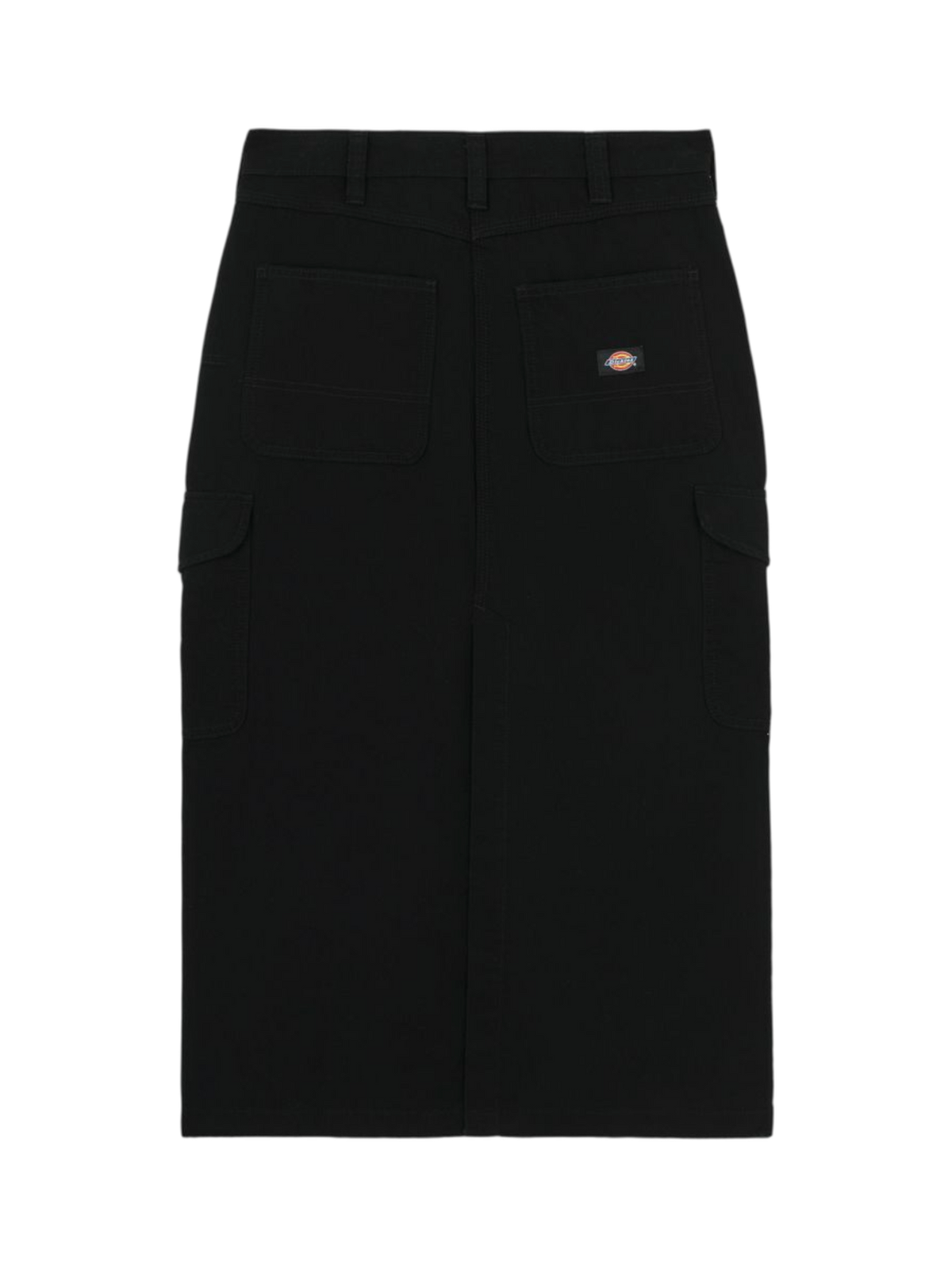 W' DUCK CANVAS CARGO SKIRT BLACK