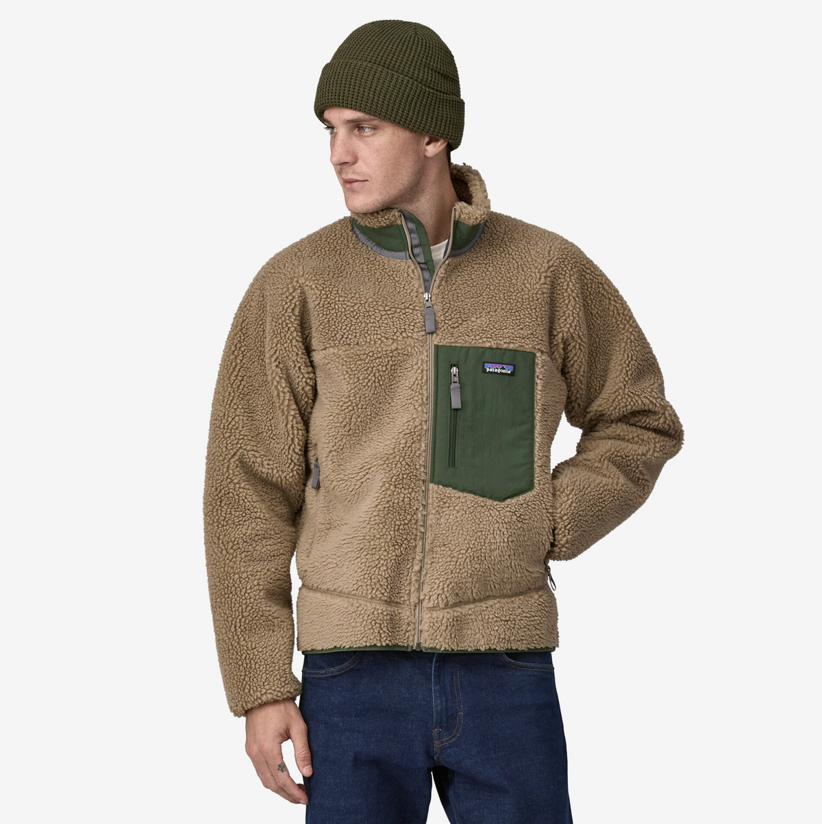 CLASSIC RETRO-X FLEECE JACKET SEABIRD GREY