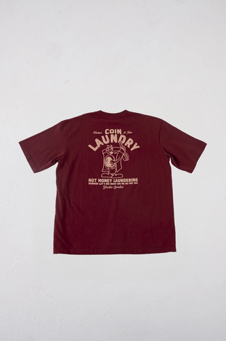 LAUNDRY TEE BURGUNDY