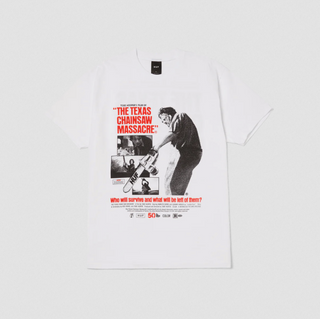 HUF X THE TEXAS CHAINSAW MASSACRE BOX OFFICE TEE WHITE