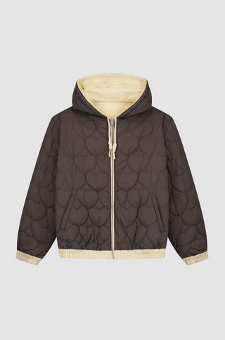 REVERSIBLE HOODED JACKET CREAM