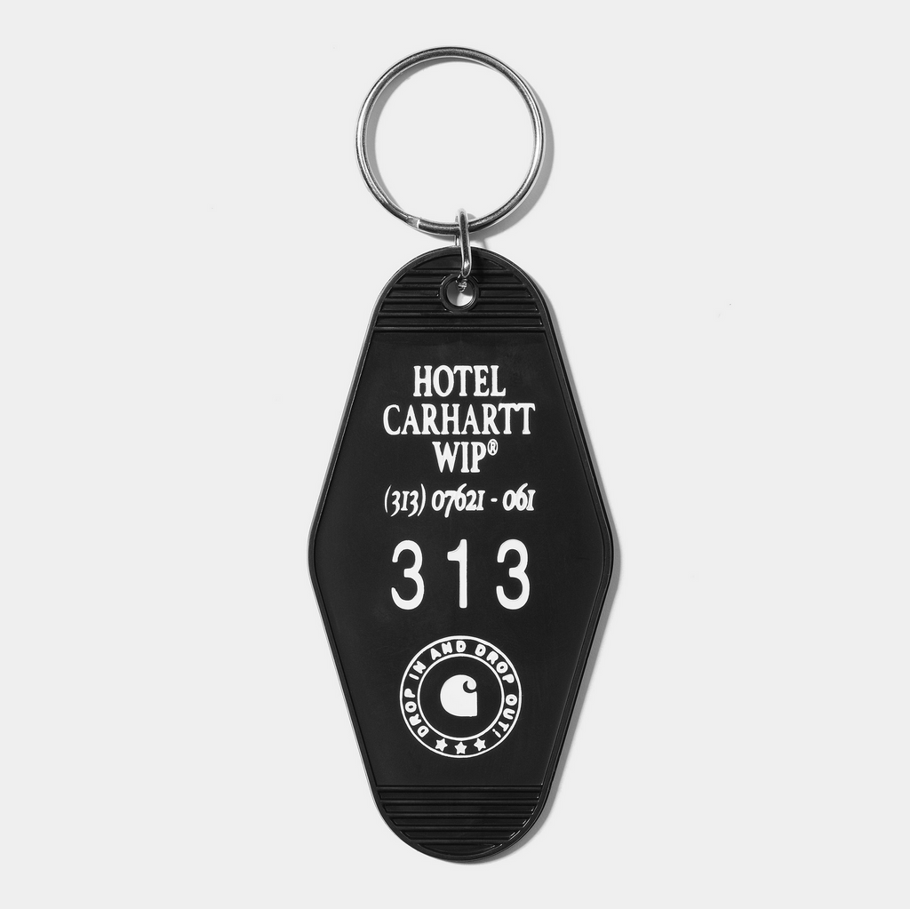 HOTEL KEYS KEYCHAIN BLACK/WHITE