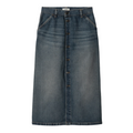W' MARVIN SKIRT BLUE WORN USED WASH