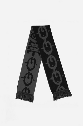 CHROME FOOTBALL SCARF BLACK/CHARCOAL