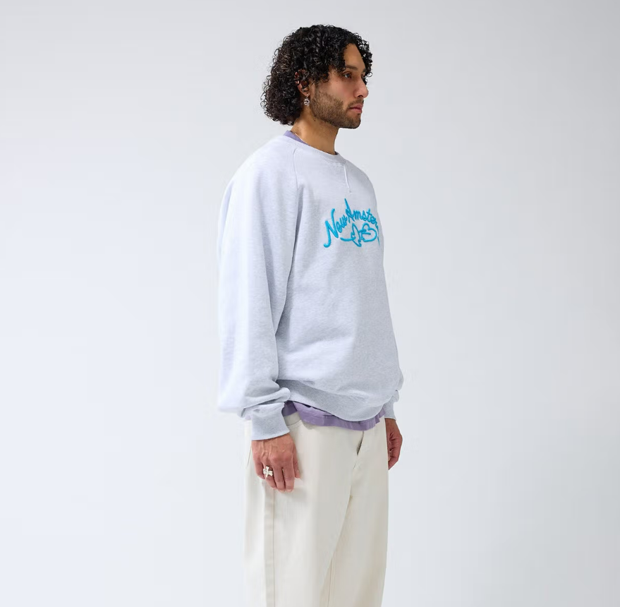 LOVE CONNECT CREWNECK SWEATER GREY MELANGE