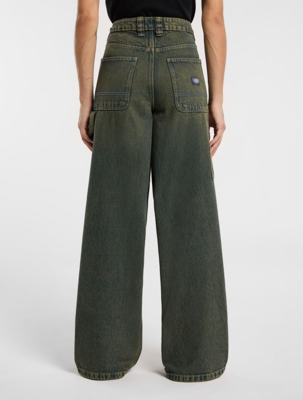 X-LOOSE DENIM CARPENTER GREEN