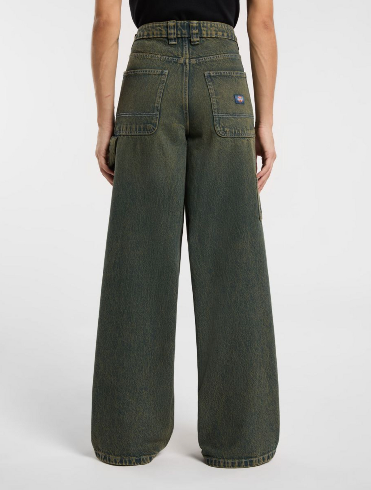 X-LOOSE DENIM CARPENTER GREEN