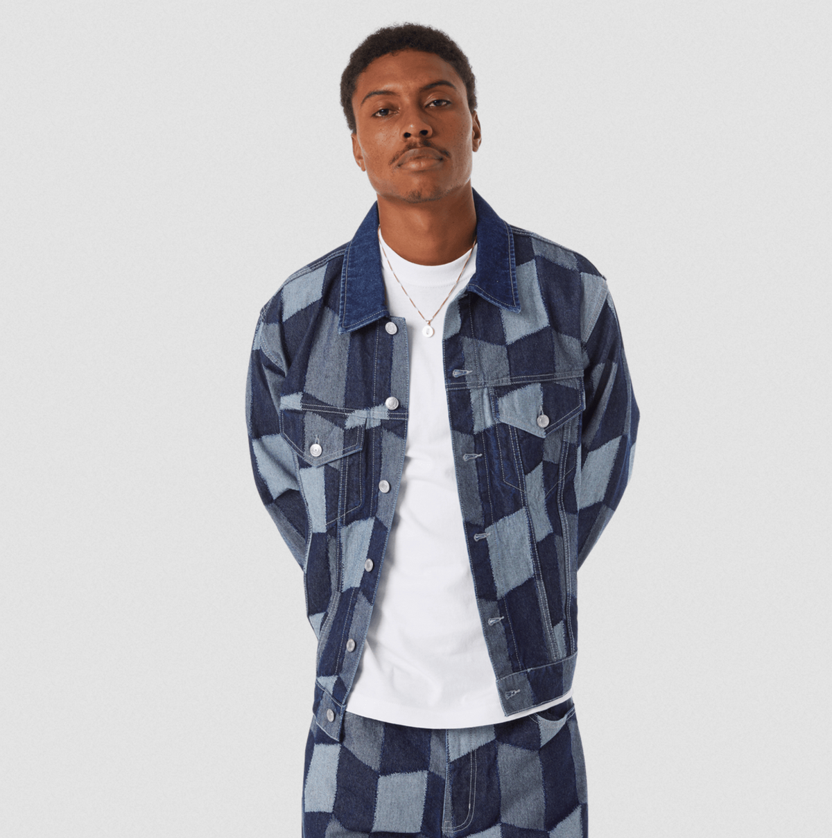 PATCHWORK DENIM JACKET DENIM