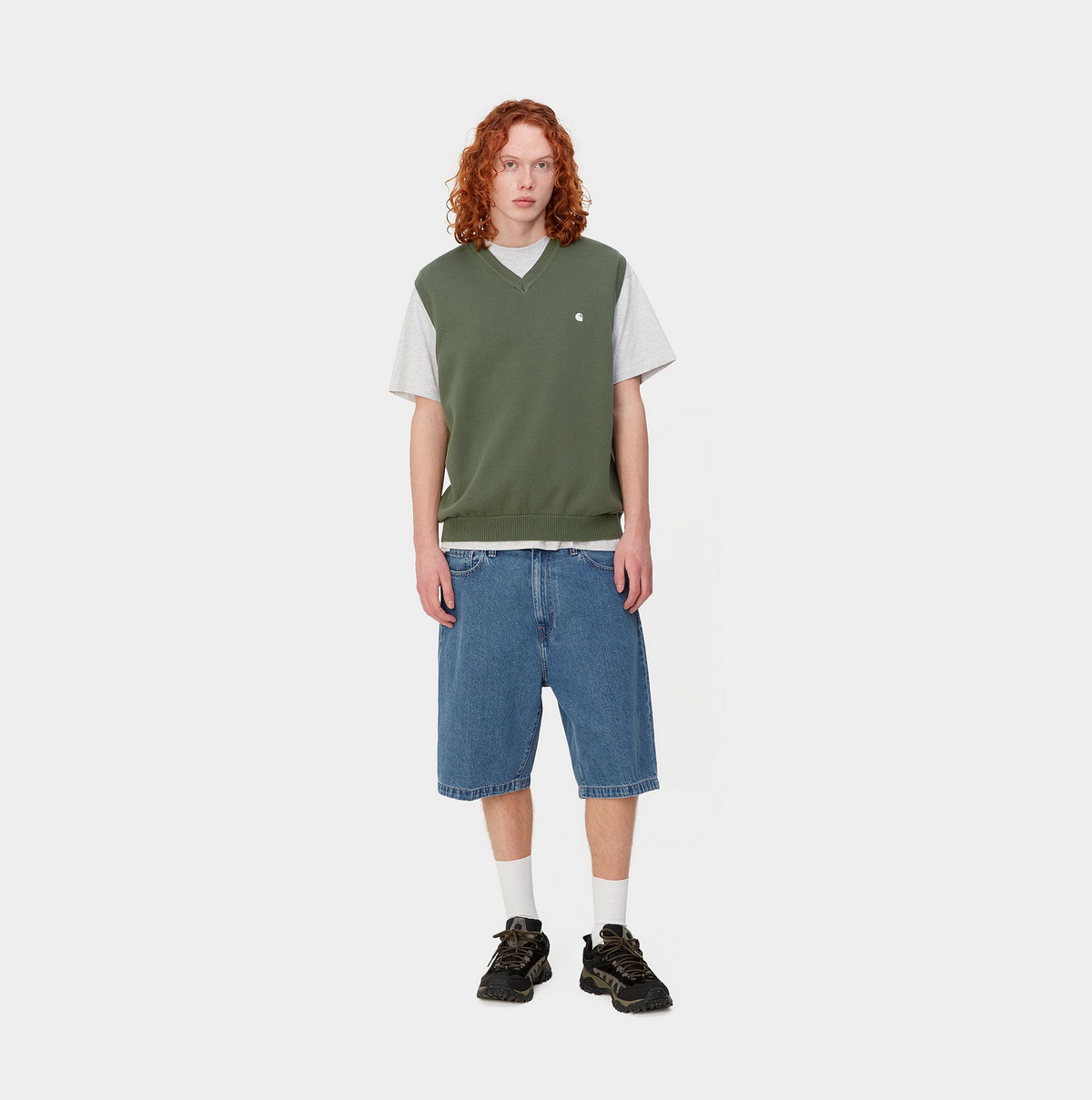 LANDON SHORT BLUE HEAVY STONE WASH