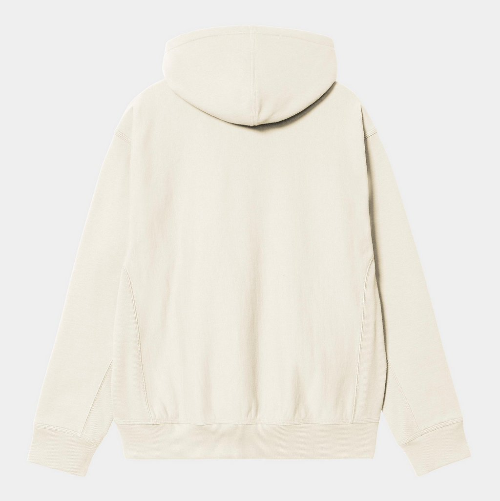 HOODED AMERICAN SCRIPT JACKET NATURAL