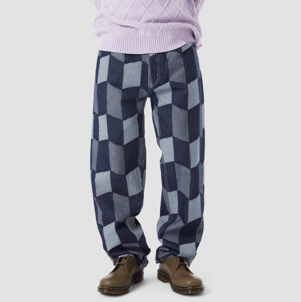 PATCHWORK DENIM PANT DENIM