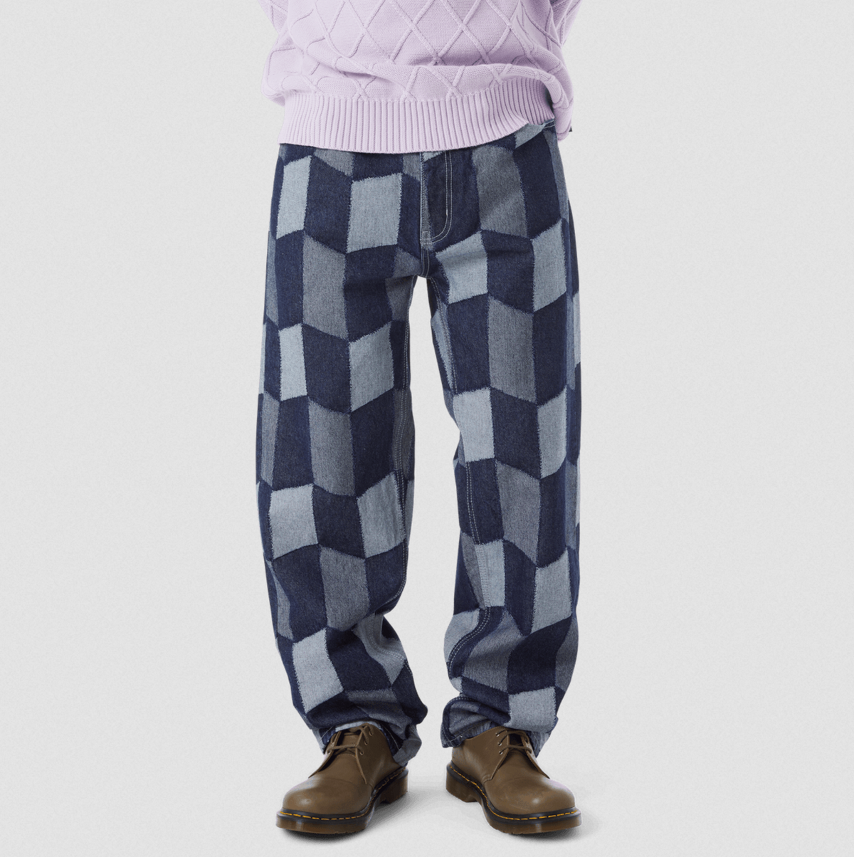 PATCHWORK DENIM PANT DENIM