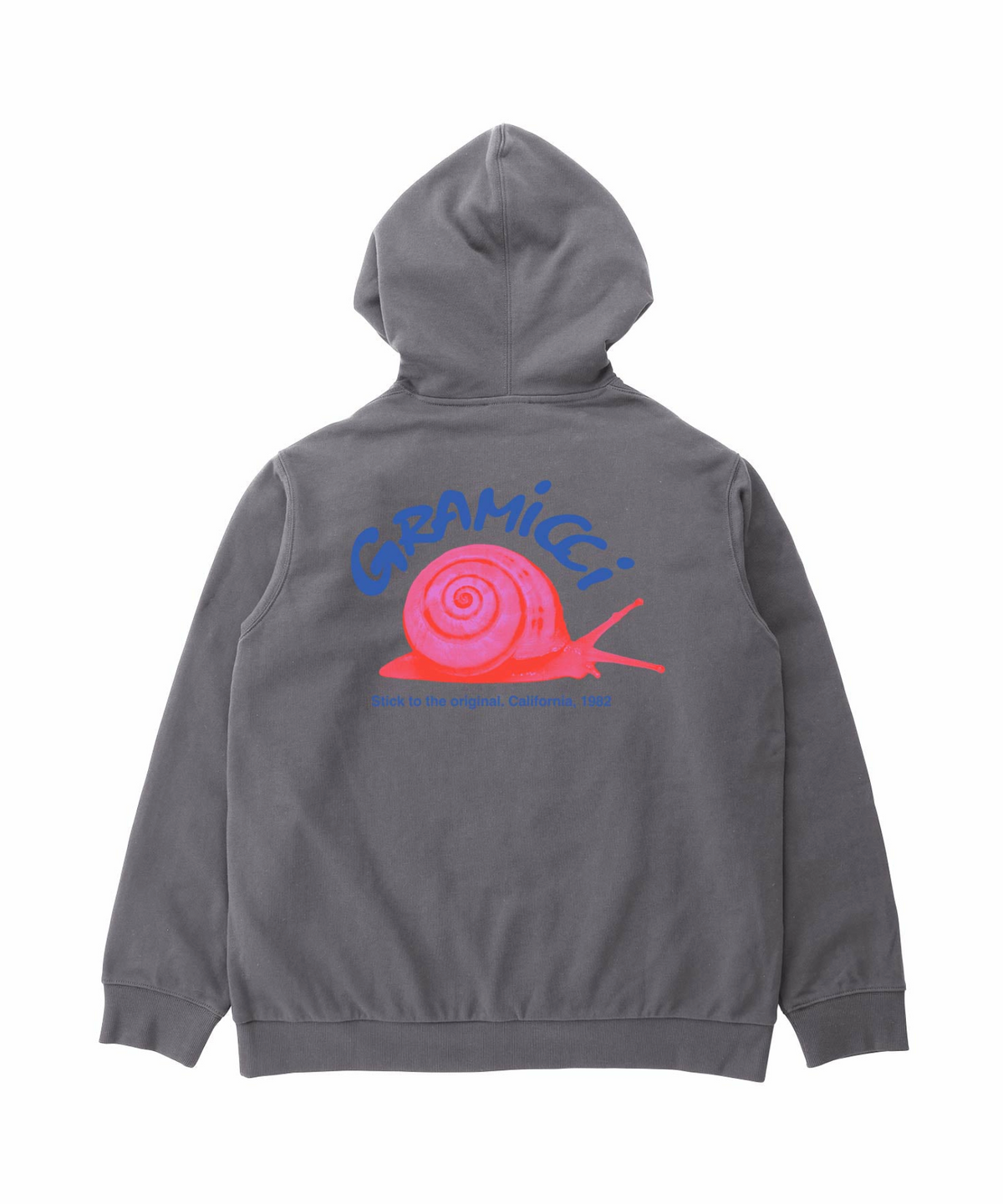 SNAIL HOODED SWEATSHIRT CHARCOAL PIGMENT