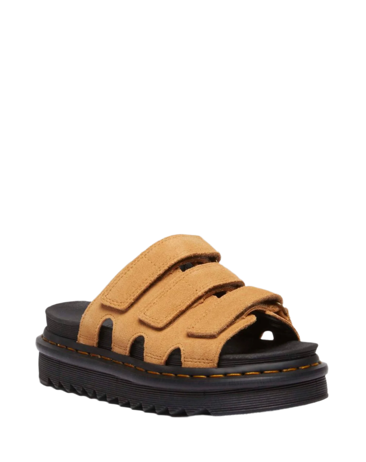 RAINE SLIDE SUEDE SANDALS TAN