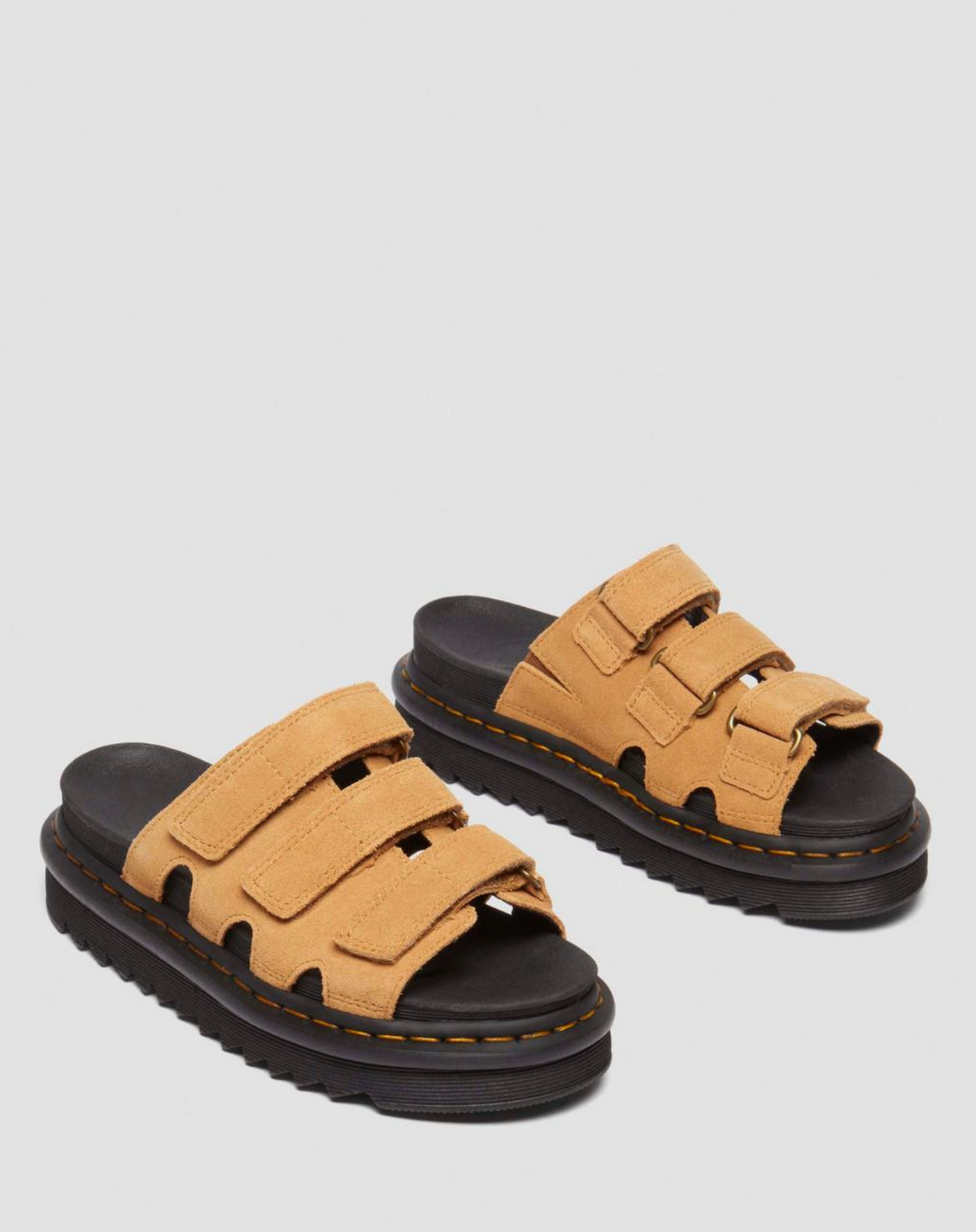 RAINE SLIDE SUEDE SANDALS TAN