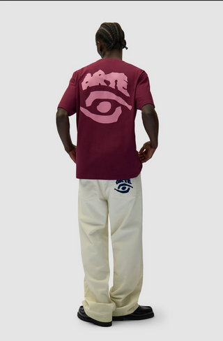 BACK POCKET GRAPHIC PANTS CREAM