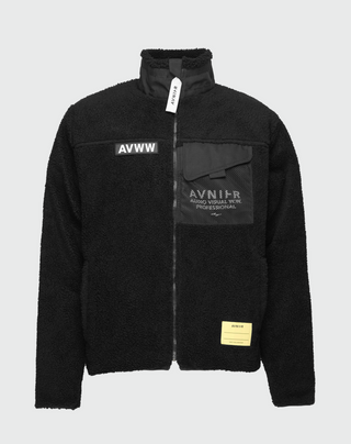 ACOUSTIC FLEECE JACKET BLACK