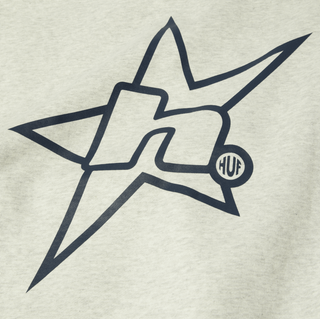 H STAR LOGO P/O HOODIE ASH