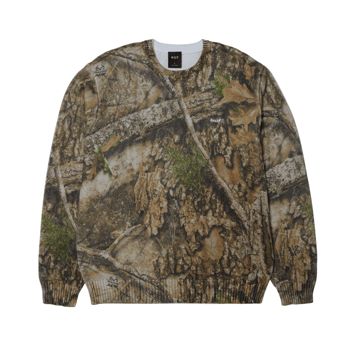 HUF X REALTREE CREWNECK SWEATER