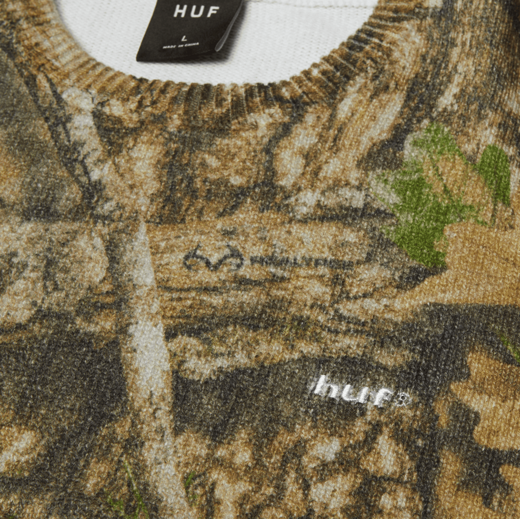 HUF X REALTREE CREWNECK SWEATER
