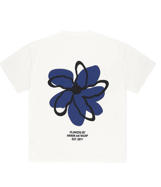 FLORAL TEE BLUE