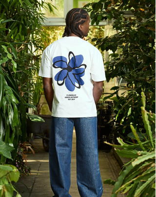 FLORAL TEE BLUE