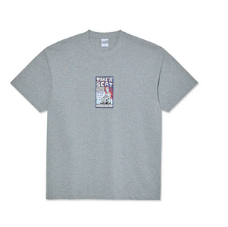 TAKE A SEAT TEE HEATHER GREY