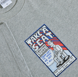 TAKE A SEAT TEE HEATHER GREY