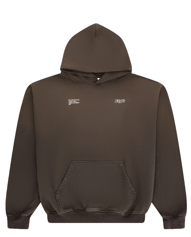 SUNFADED HOODIE BROWN
