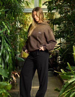 SUNFADED HOODIE BROWN