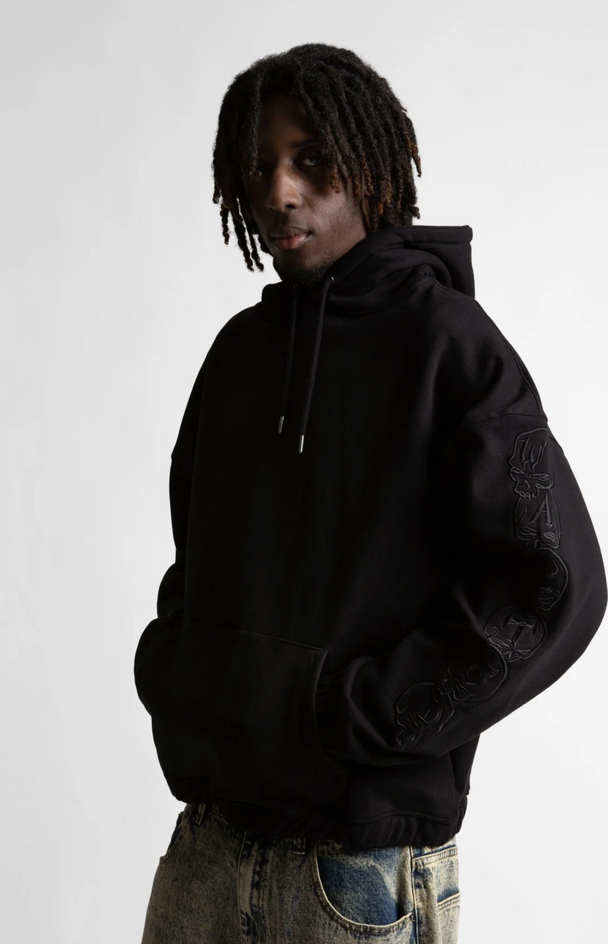 BURY BOXY HOODIE BLACK