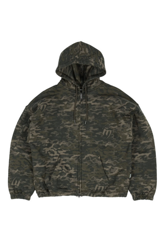 BOXY DIGICAMO ZIP HOODIE CAMO LICHEN GREEN