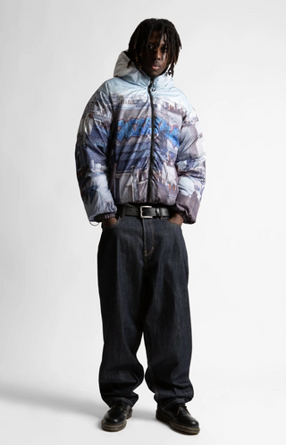REVERSIBLE ELEVATION PUFFER BLACK/MULTI