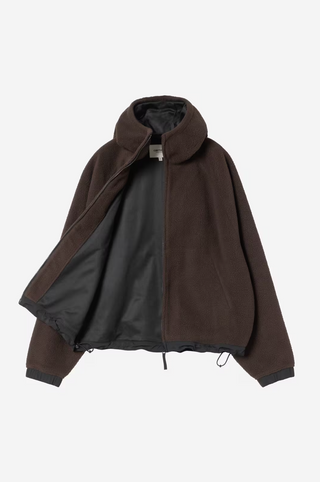 W' HOODED FELIX FLEECE PALISANDER