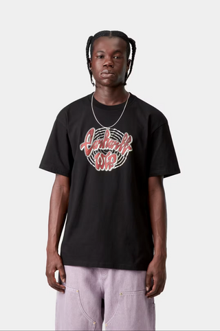 CHEDDA TEE BLACK HEAVY STONE WASH