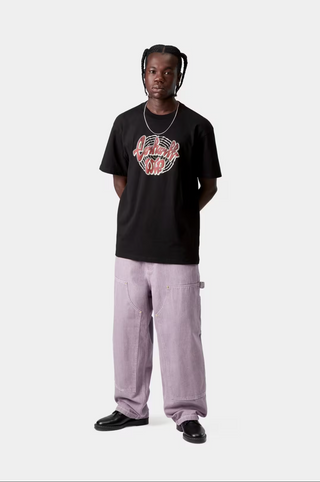 CHEDDA TEE BLACK HEAVY STONE WASH