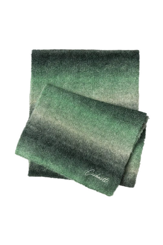 TONY SCARF TONY STRIPE JACQUARD DARK FIR/PALE OLIVE