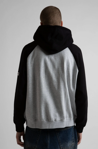 PUSHER BOXY ZIP HOODIE BLACK/ASH GREY