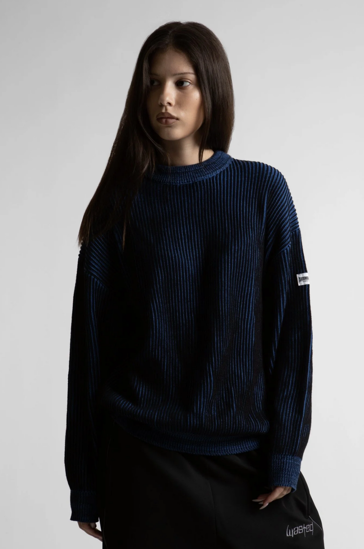 PUSHER SWEATER ARENA BLUE/BLACK