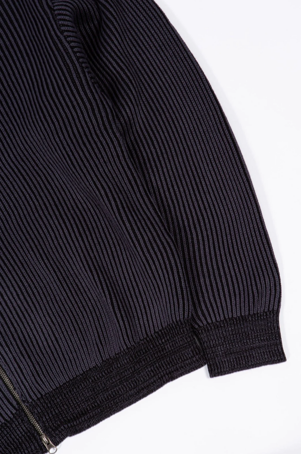PUSHER KNIT ZIP HOODIE BLACK/CHARCOAL