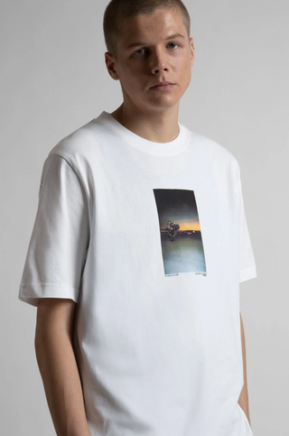 MONSIEUR BONEUR X WASTED TEE WHITE